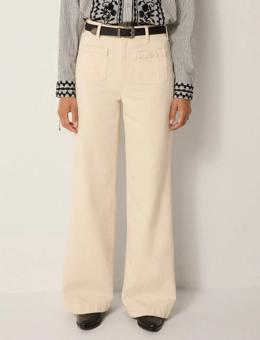 MAISON HOTEL Hamlet Pant in Maxton Ecru