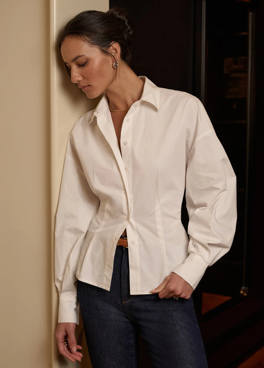 Favorite Daughter Back Story Shirt in White