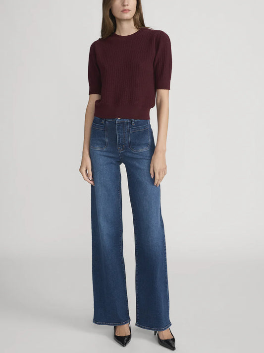Frame Le Slim Palazzo Modernist Pocket in Savior