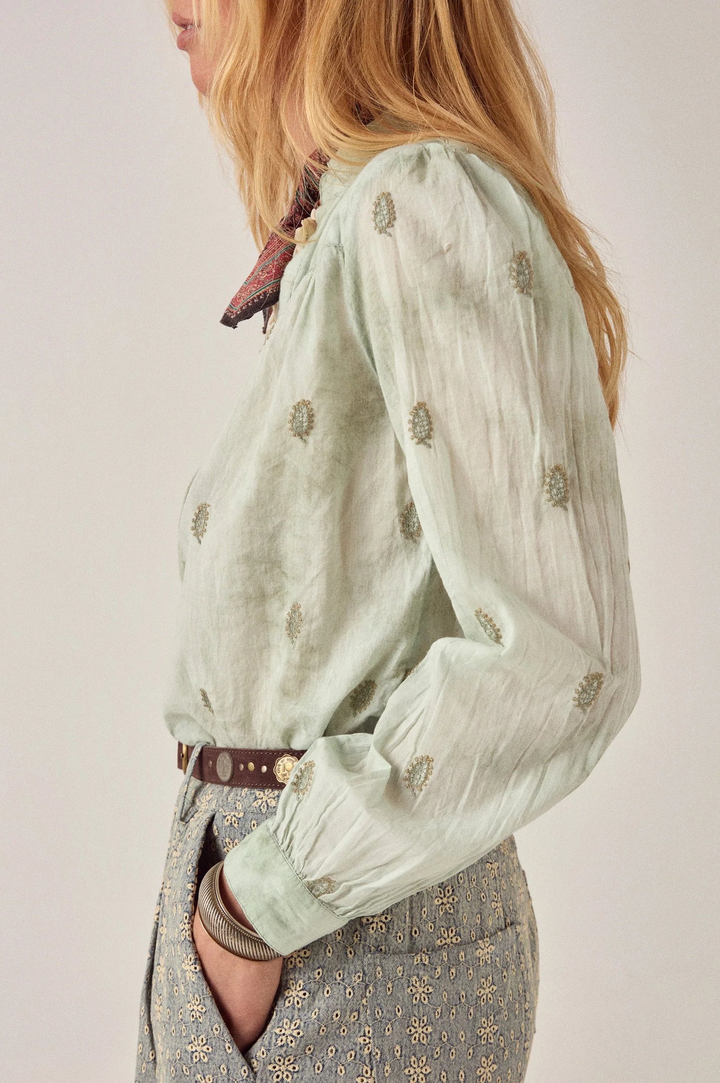 Maison Hotel Mineral Waves Rani Shirt in Jade