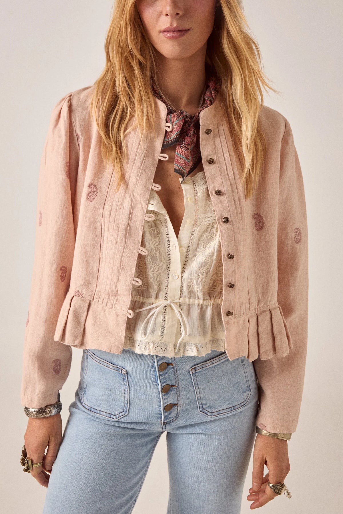 Maison Hotel Edgard Jacket in Antique Blush