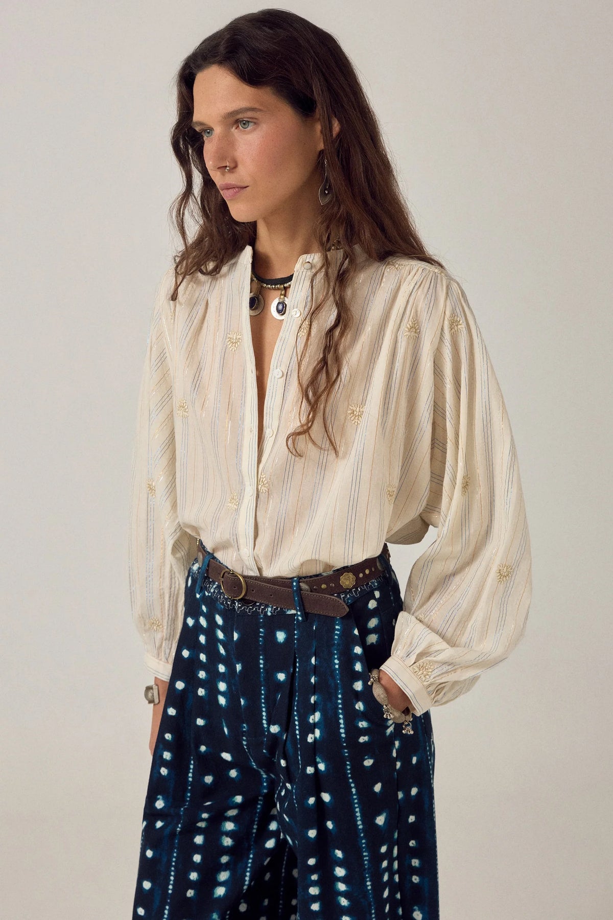 Maison Hotel Caroline Blouse in Off White