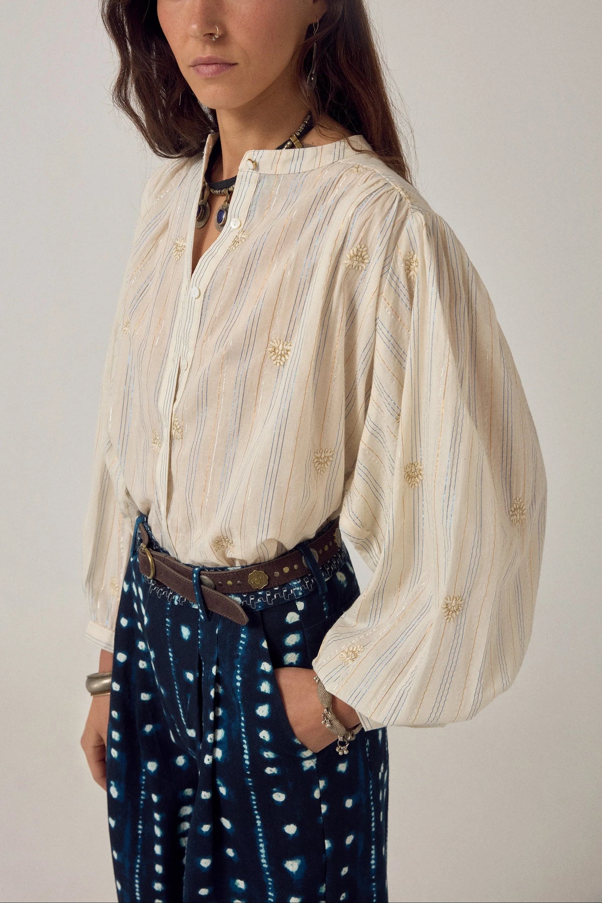 Maison Hotel Caroline Blouse in Off White