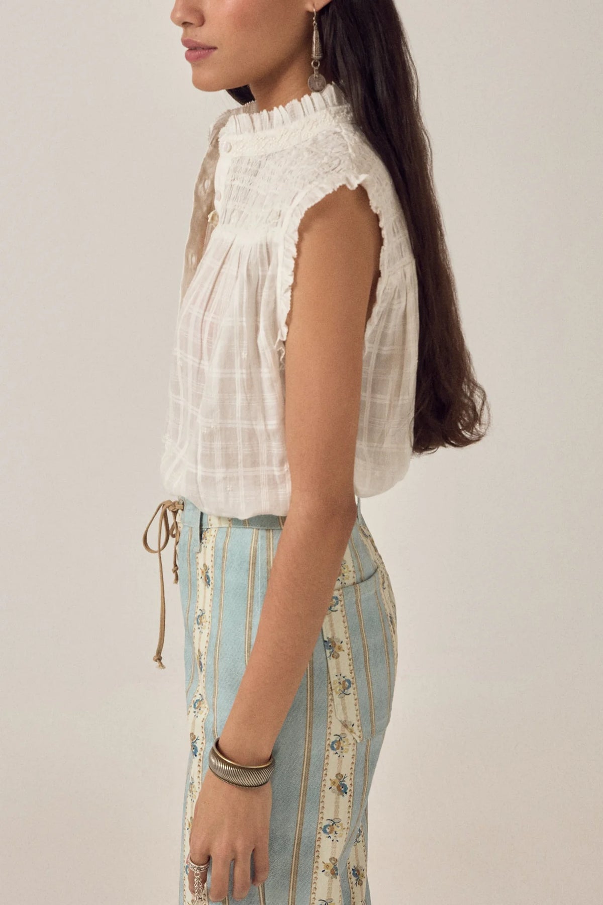 Maison Hotel Elvis Blouse in Nuage