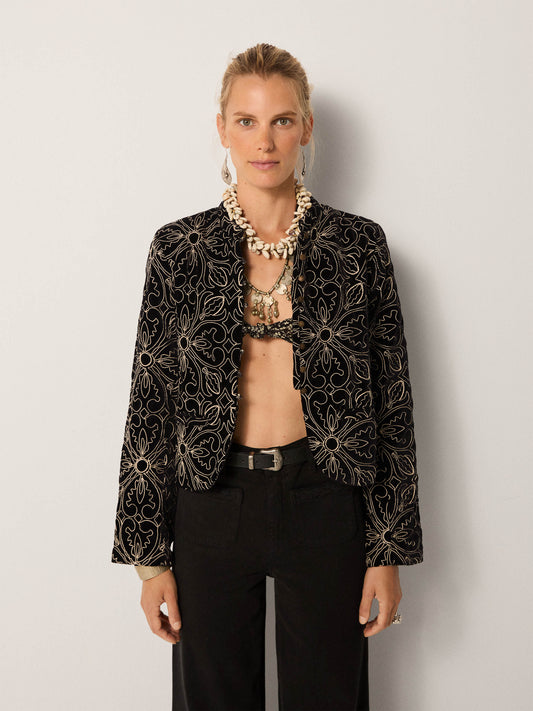Maison Hotel Odette Jacket in Nero