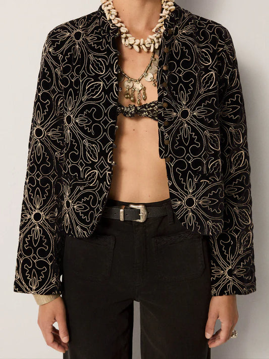 Maison Hotel Odette Jacket in Nero