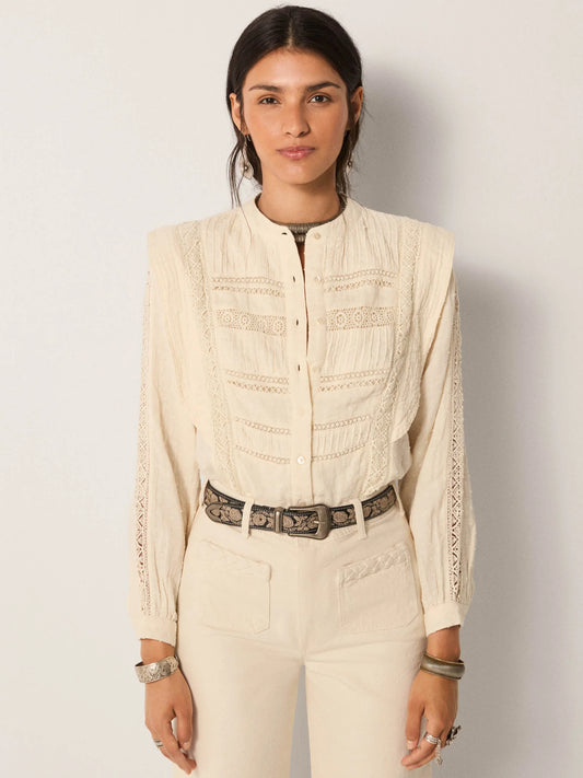 Maison Hotel Blanca Blouse in Romantic Dream Off White
