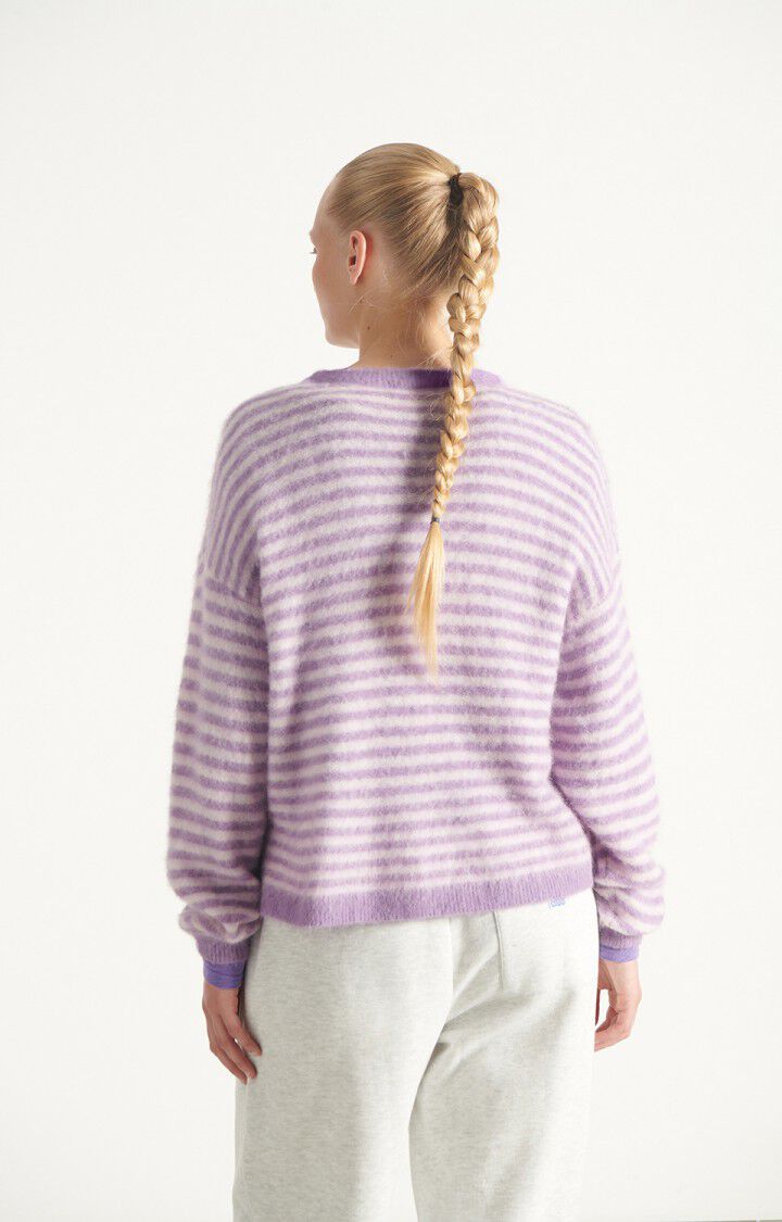 American Vintage Stripe Top in Violet