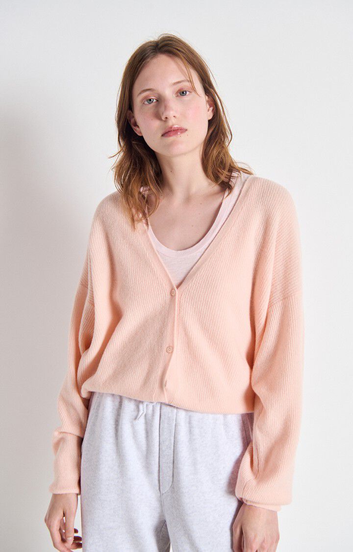 American Vintage Cardigan in Camelia