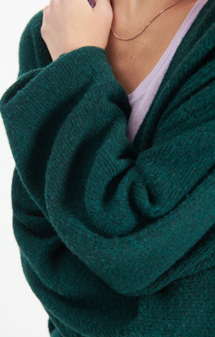 American Vintage Cardigan in Cypress Black Melange