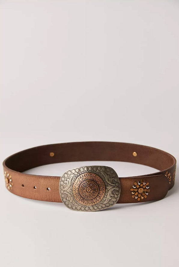 Free People Roman Holiday Belt in Bronzed Age