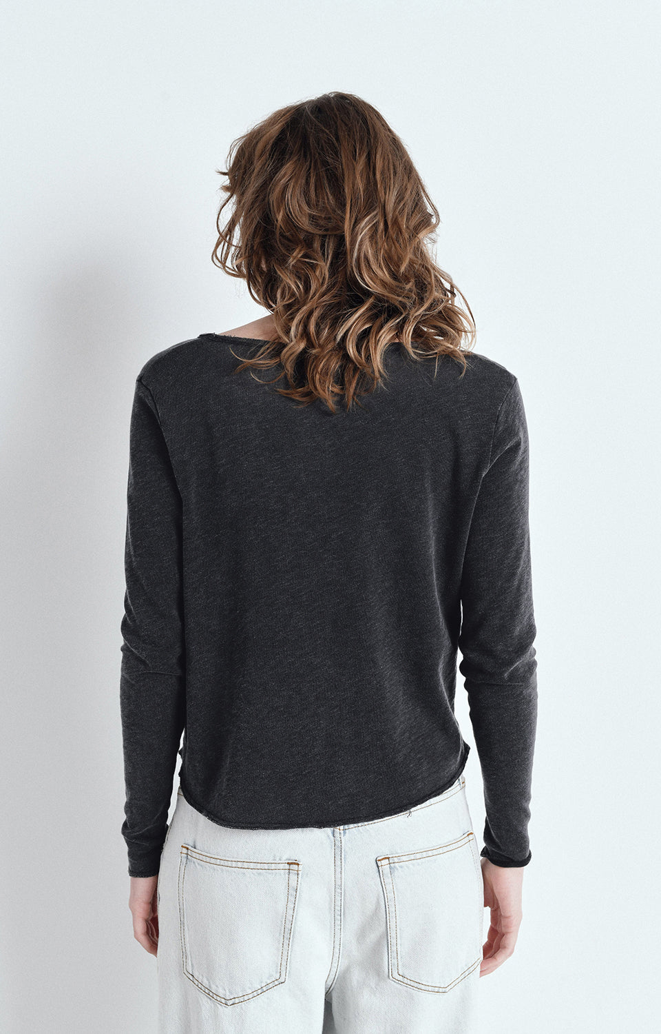 American Vintage  L/S T-Shirt in Vintage Black