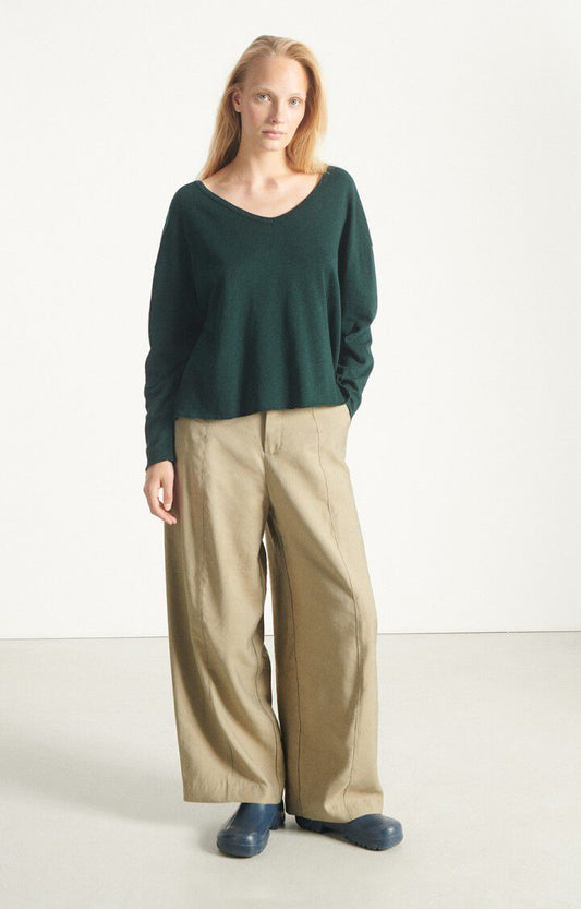 American Vintage L/S T-shirt in Vintage Cypress