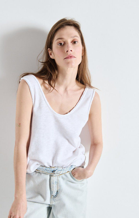 American Vintage Tank White