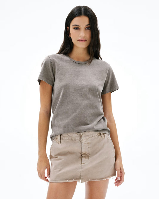 SLVRLAKE Square Tee in Charred Oak