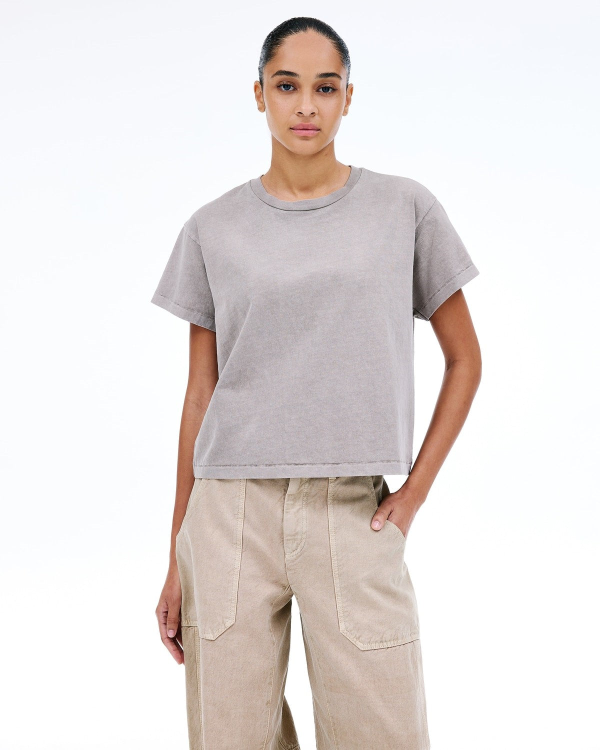 SLVRLAKE Square Tee Desert Taupe