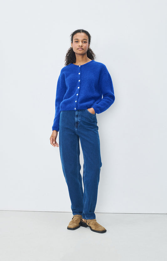 American Vintage Cardigan in Royal Blue