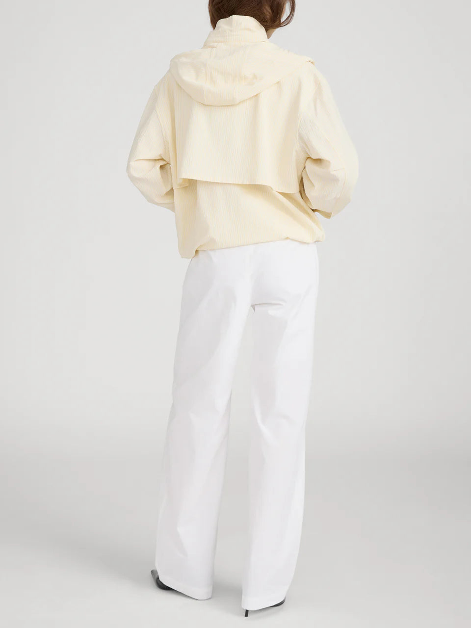 Frame Seersucker Track Jacket in Lemon Multi