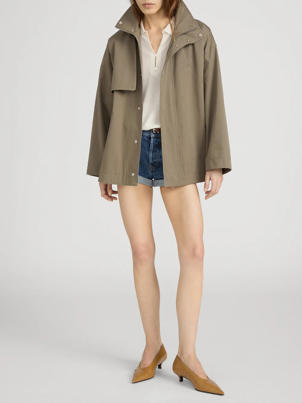 Frame Short Field Trench in Khaki