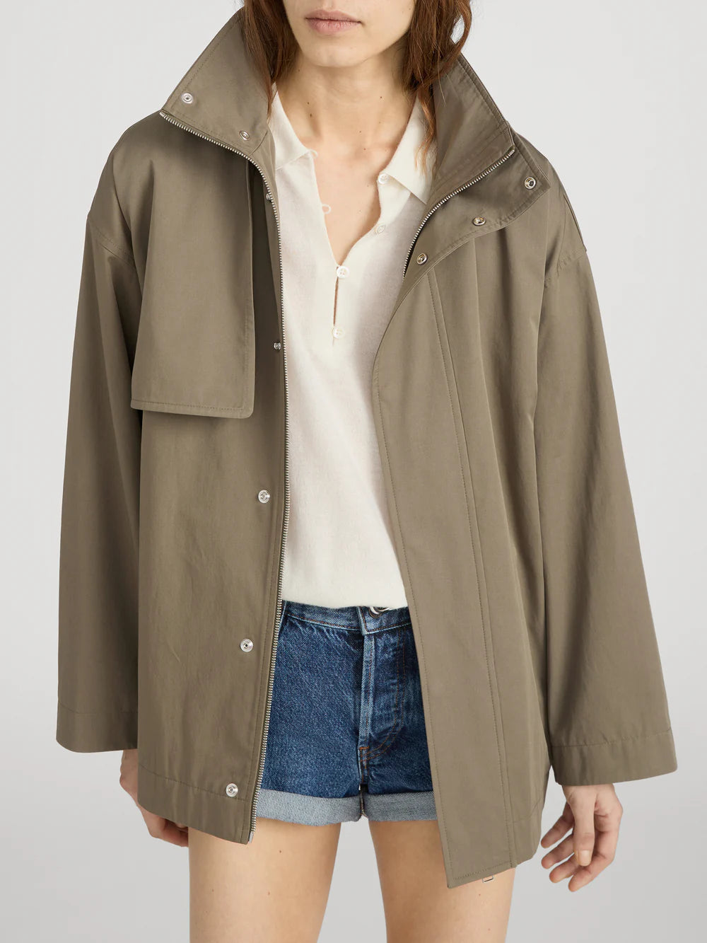 Frame Short Field Trench in Khaki