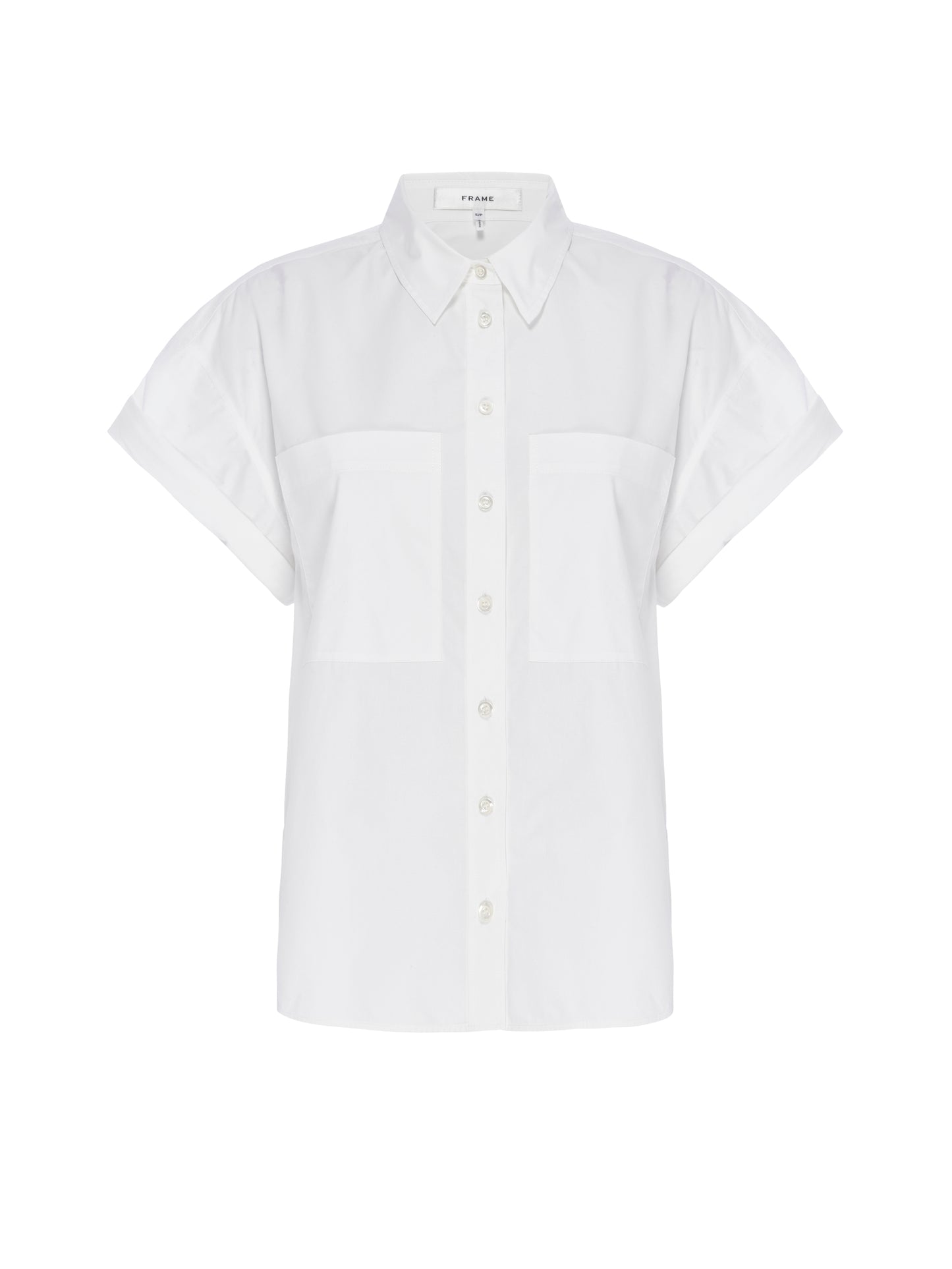 Frame Cuffed Button Up Shirt