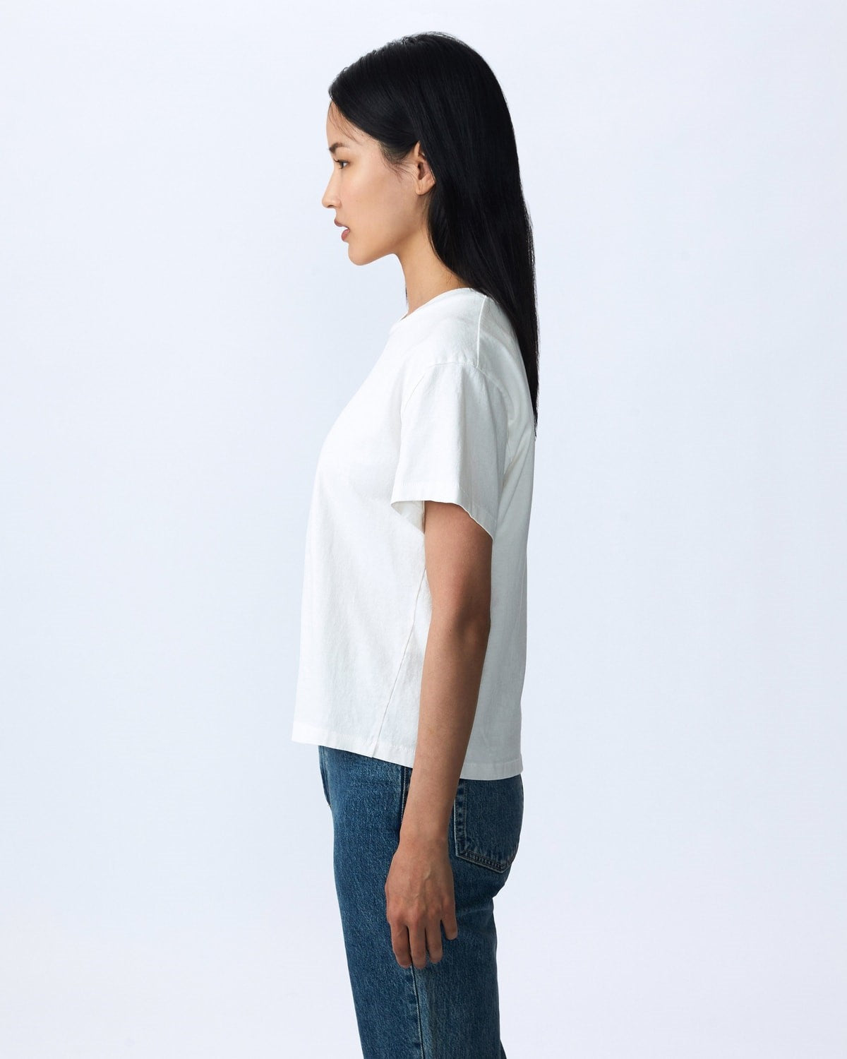 Slvrlake Square Tee White