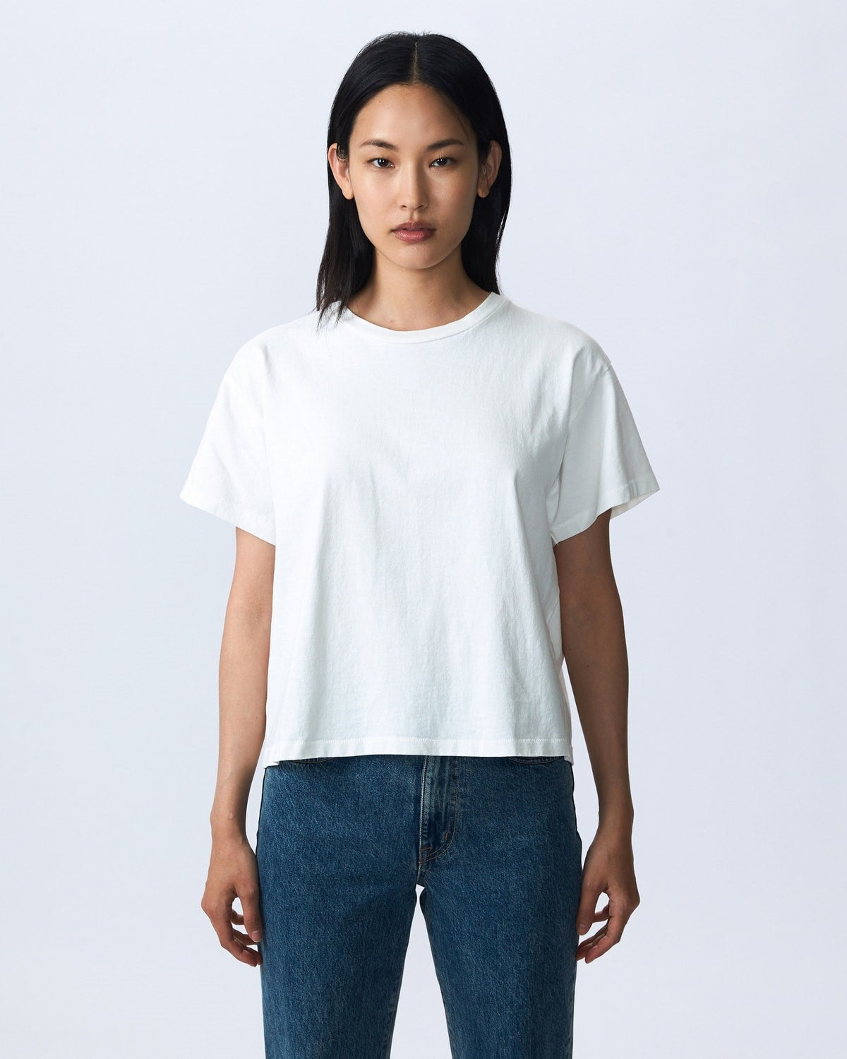 Slvrlake Square Tee White