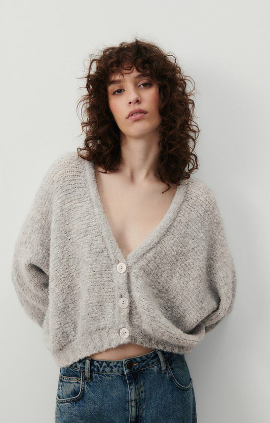 American Vintage Cardigan Heather Grey