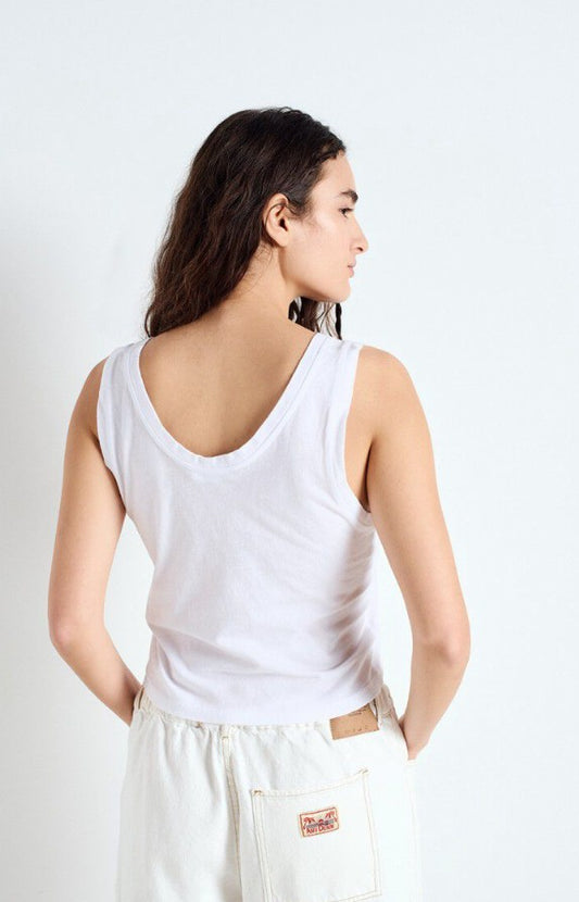 American Vintage Tank Top in White