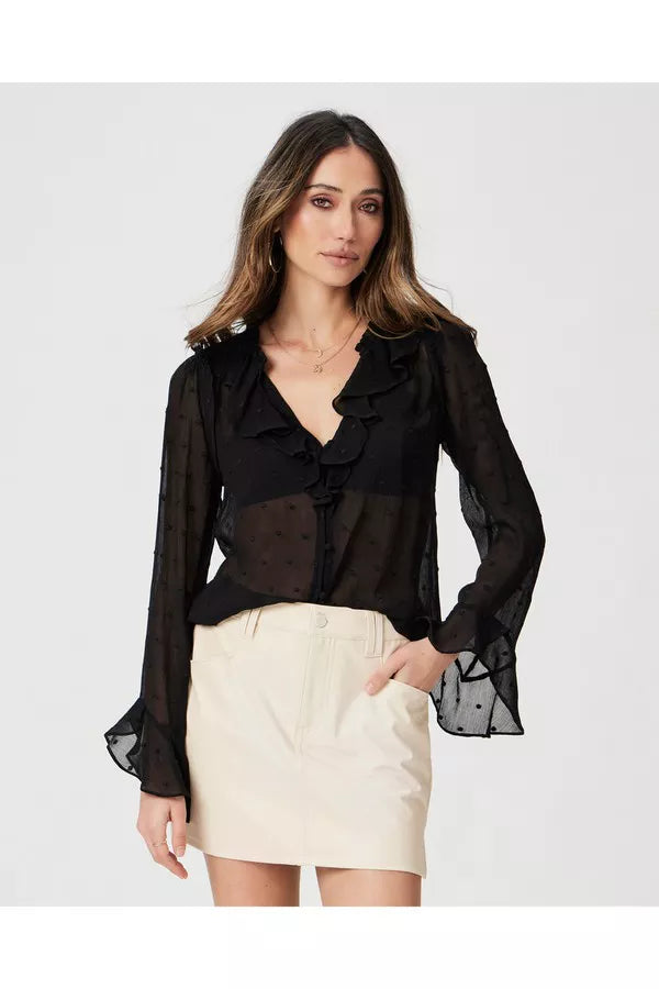 Paige Avina Blouse Black