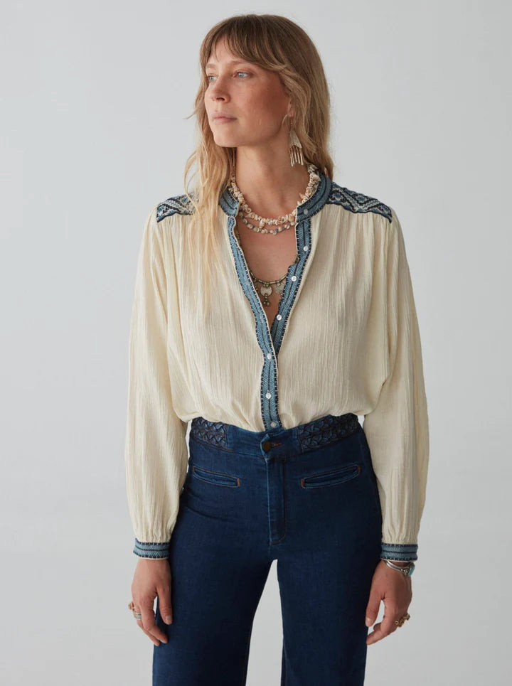 Maison Hotel Wandering Star Blouse Sapphire