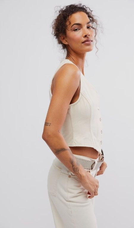 Free People Tate Denim Vest