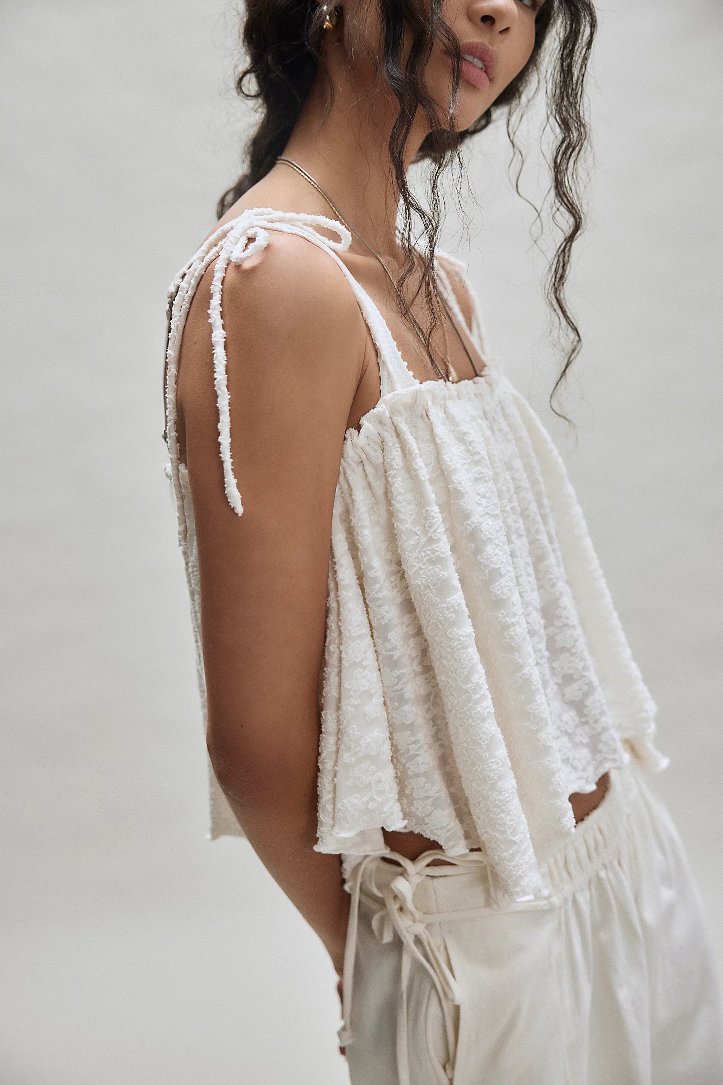Free People Briana Tank in Sugar Swizzle