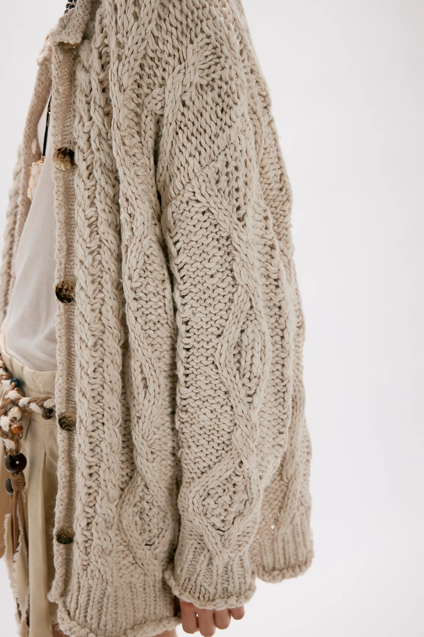 Free People Opal Cardigan in Tea