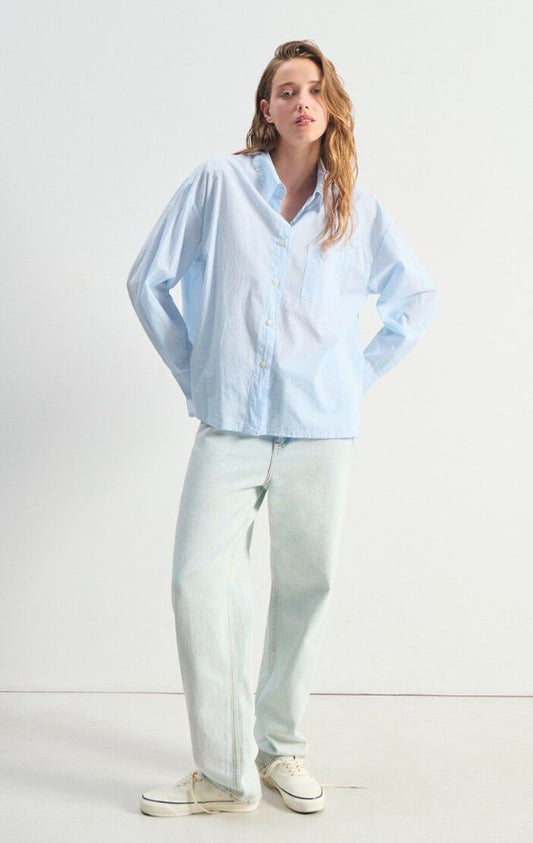 American Vintage Shirt in Vitamin Blue