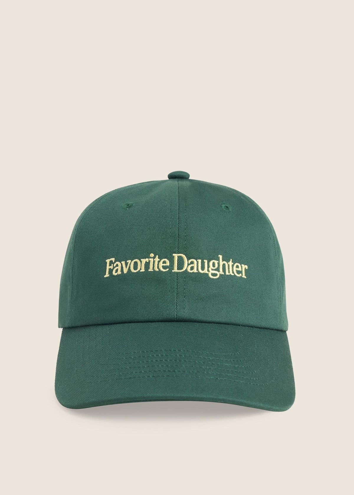 Favorite Daughter Logo Baseball Hat in Forest Canary