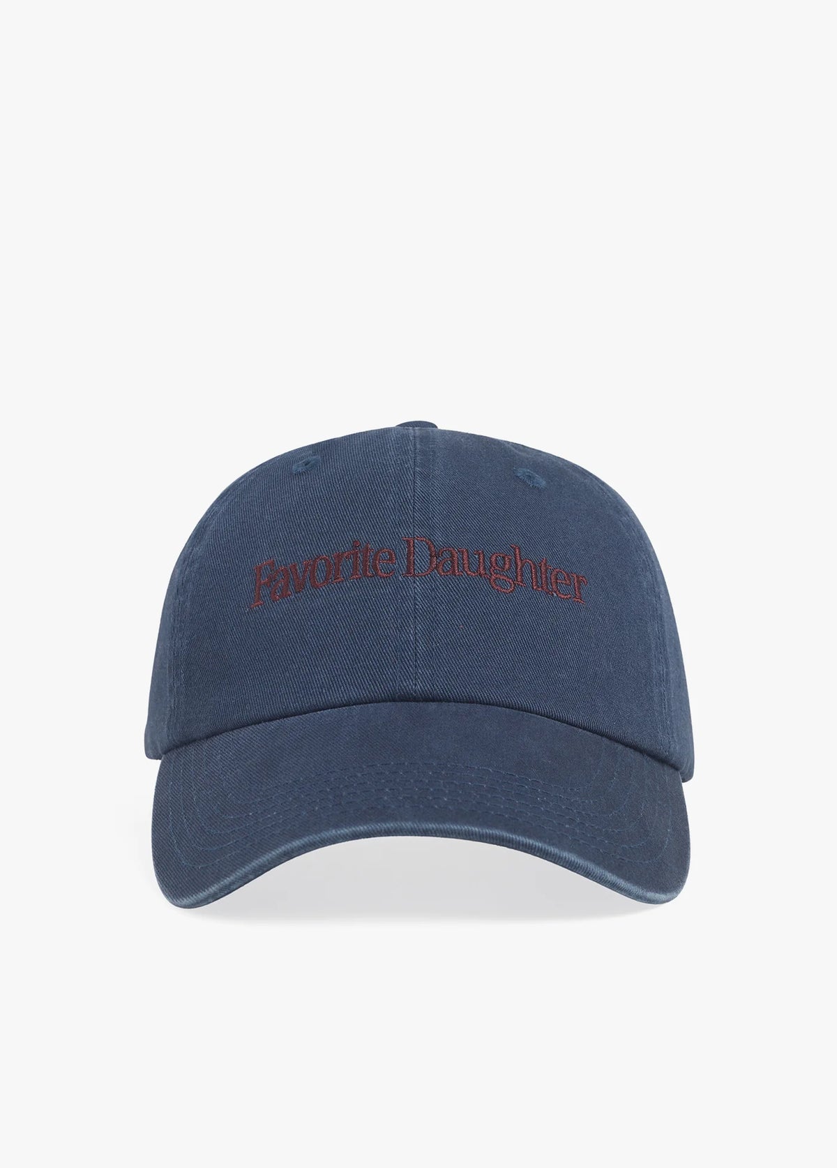 Favorite Daughter Logo Baseball Hat in Navy Burgundy