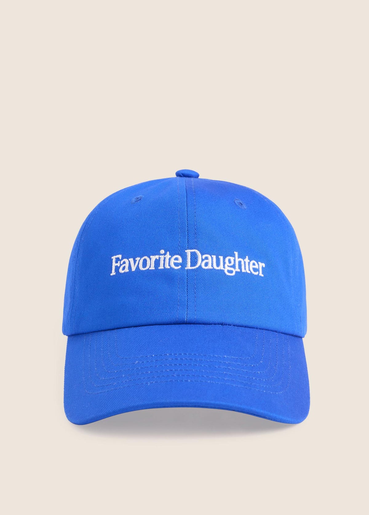 Favorite Daughter Logo Baseball Hat Royal Ivory