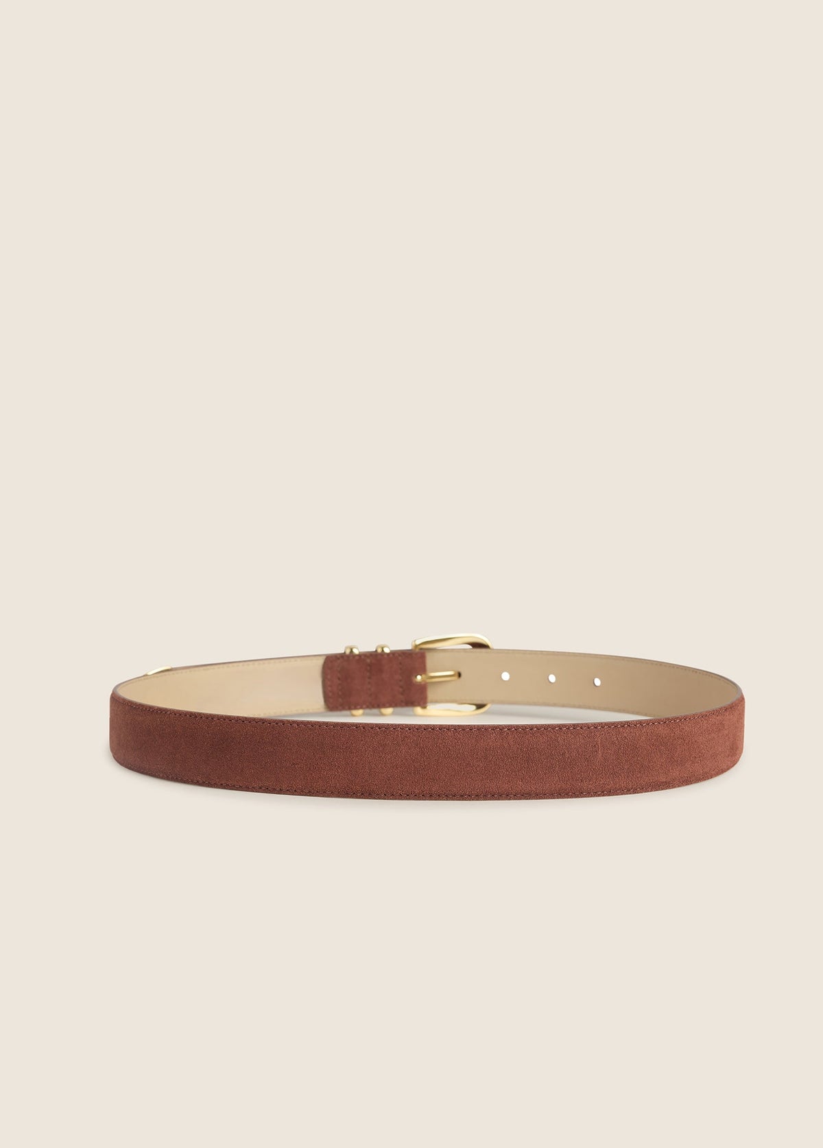Favorite Daughter  Suede Jordan Belt in Tan/Gold