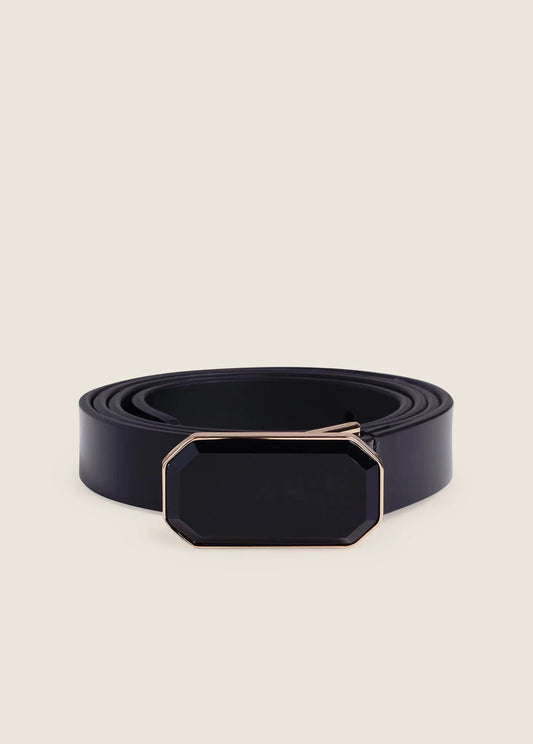 Favorite Daughter Cocktail Belt in Black Antique Brass
