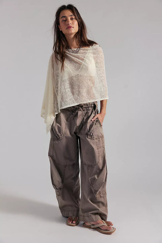 Free People Onset Parachute Pant in Dusted Cocoa