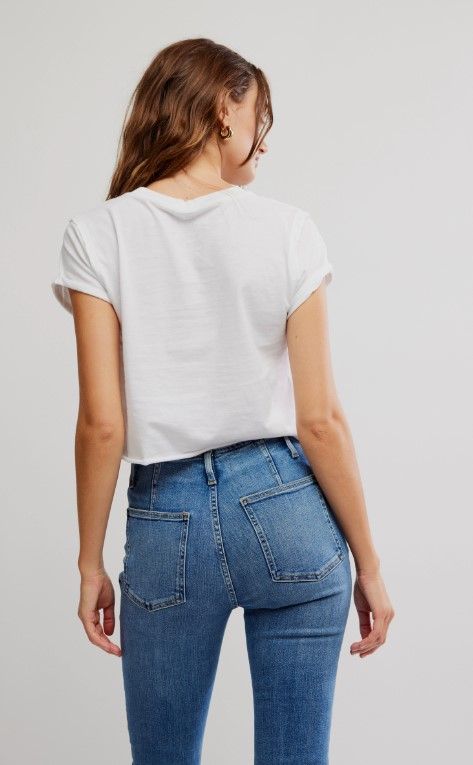 Free People The Perfect Tee White