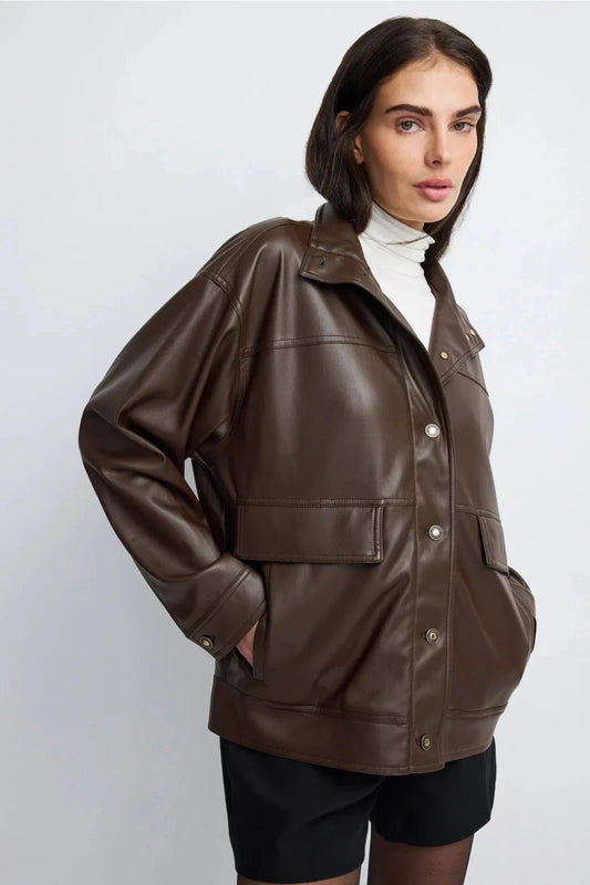 Favorite Daughter Margot Jacket in Espresso