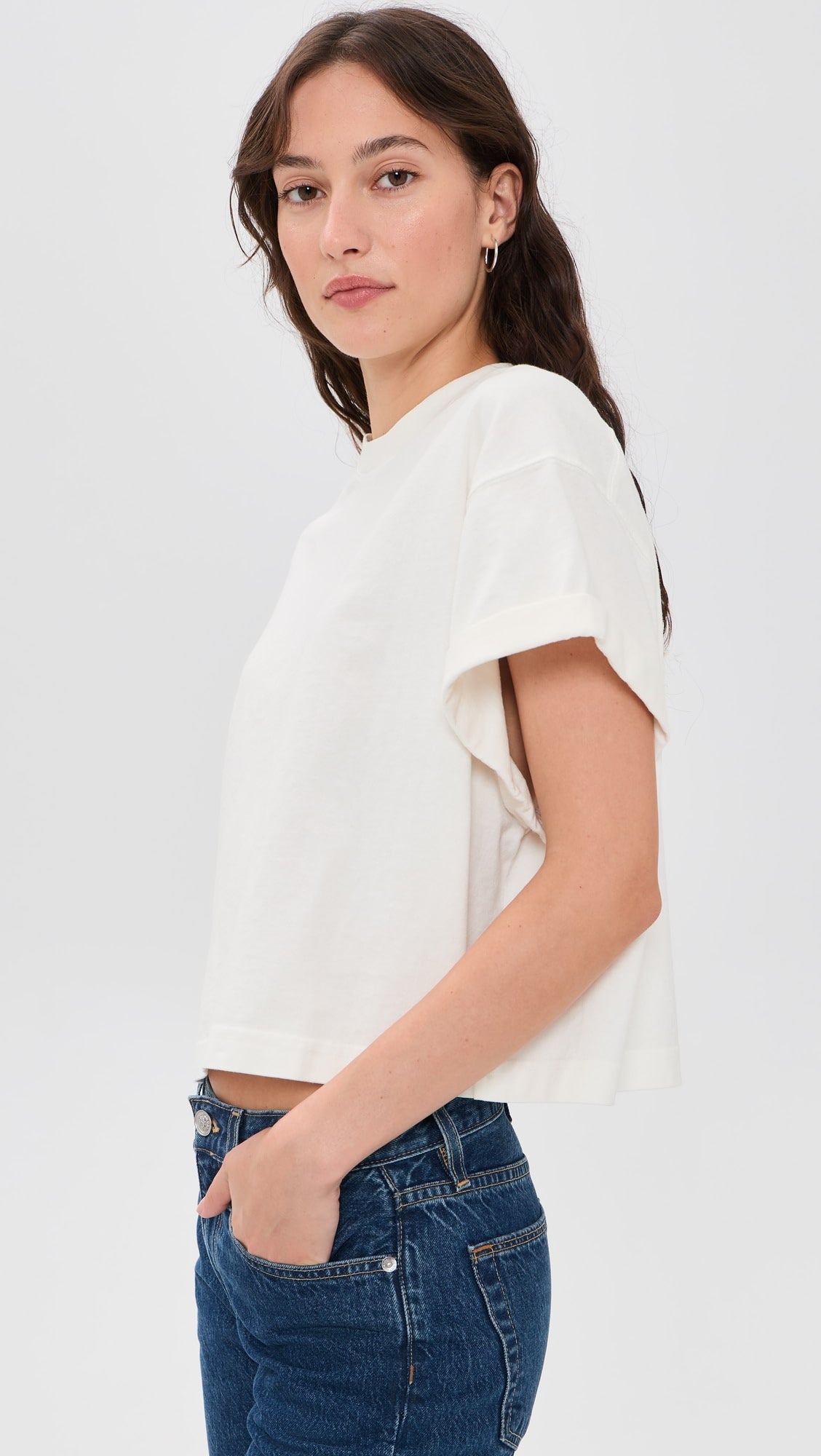 SLVRLAKE Beach Tee in Natural White