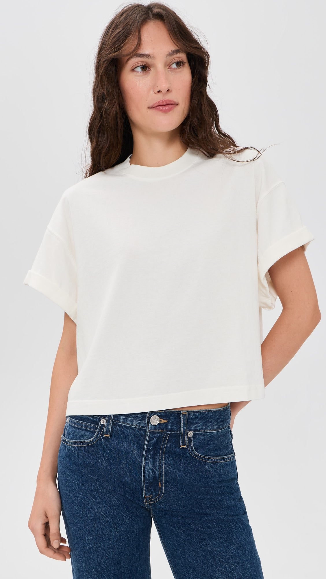 SLVRLAKE Beach Tee in Natural White