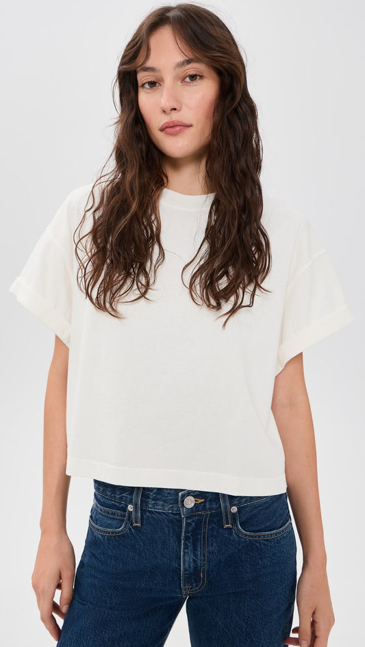 SLVRLAKE Beach Tee in Natural White