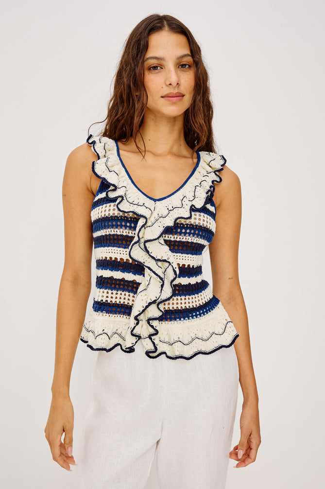Rails Luci-SL Top in Crete Stripe