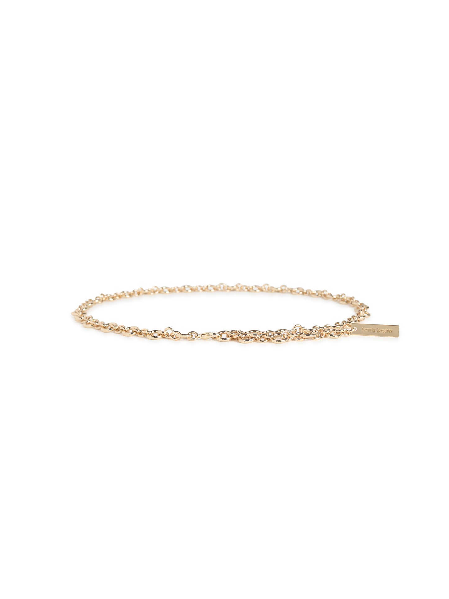 Favorite Daughter Chain Belt in Polished Gold