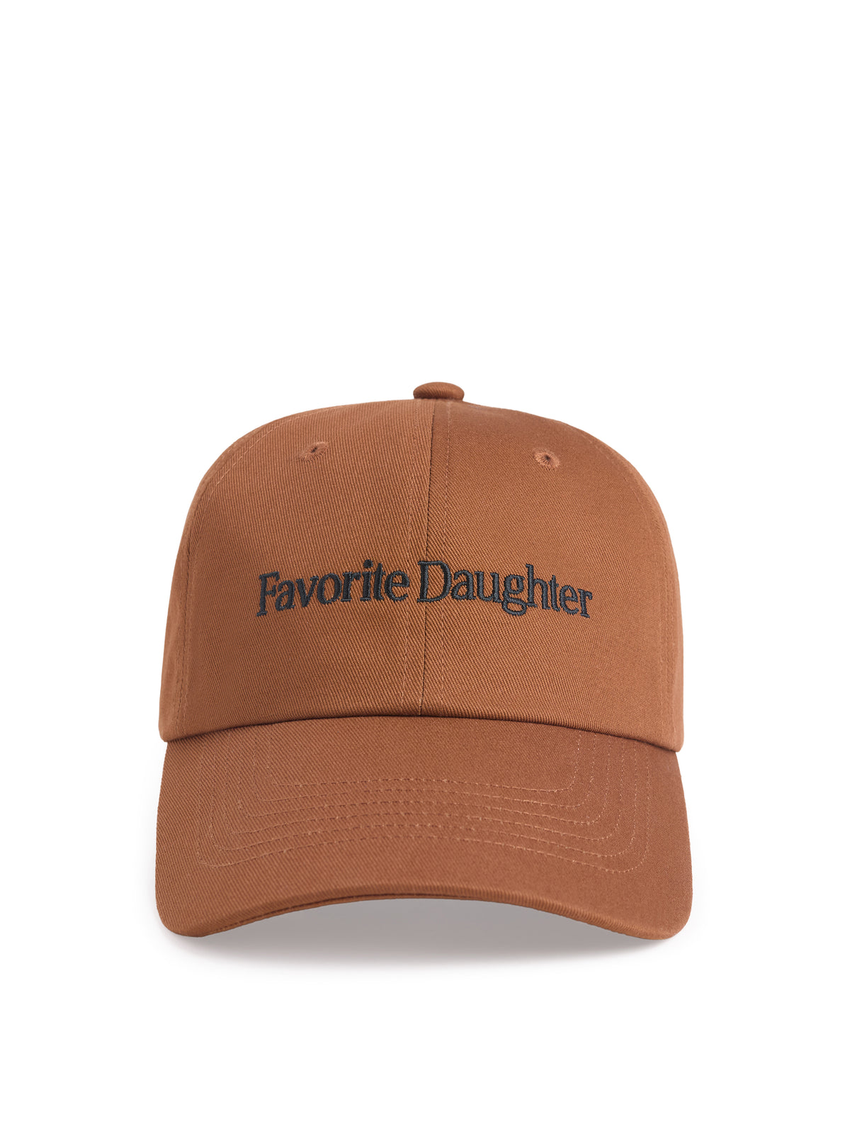 Favorite Daughter Logo Baseball Hat in Camel Black