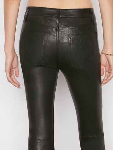 Frame Le Crop Mini Boot Leather Jeans